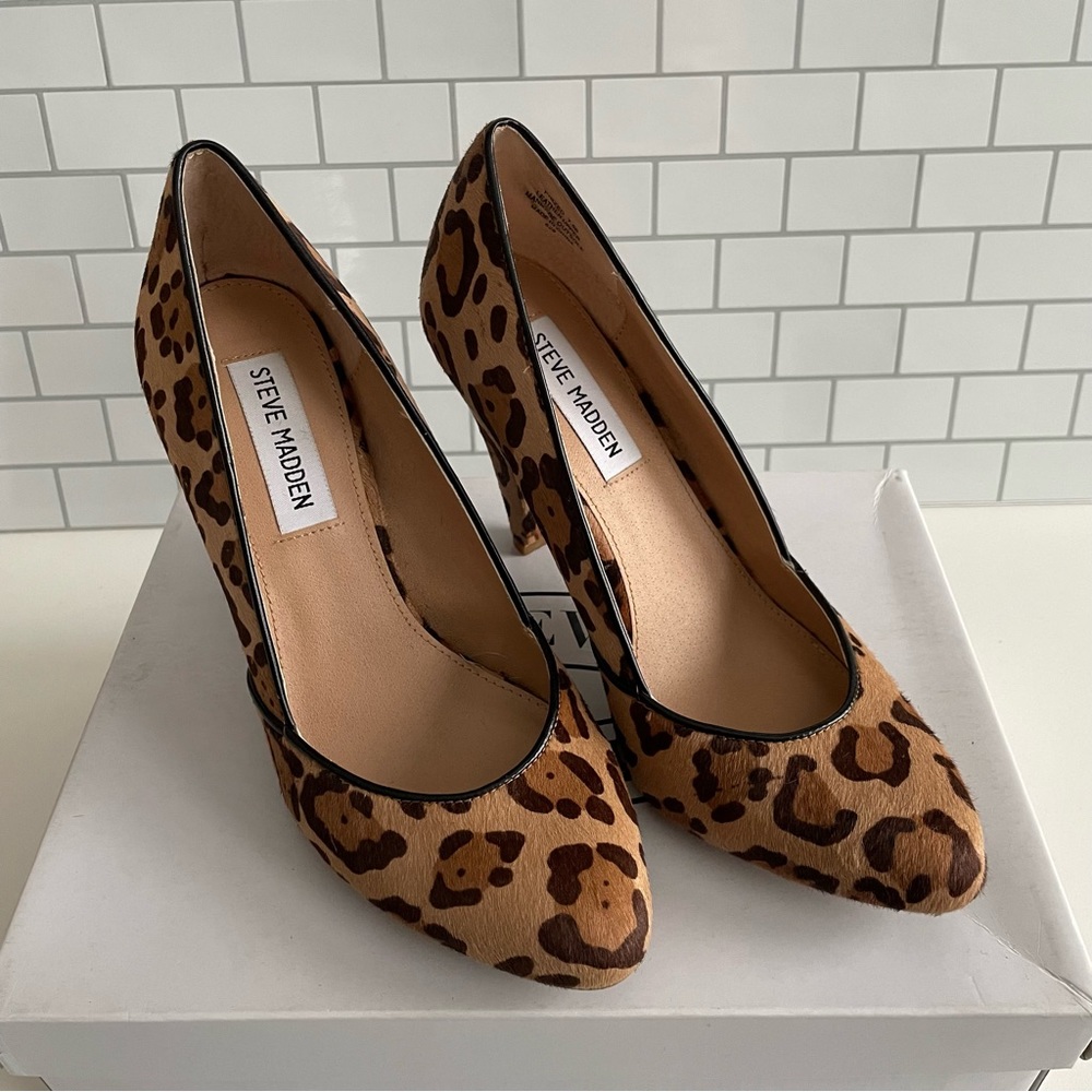 Steve Madden Poized Leopard Heels - Picture 6 of 15